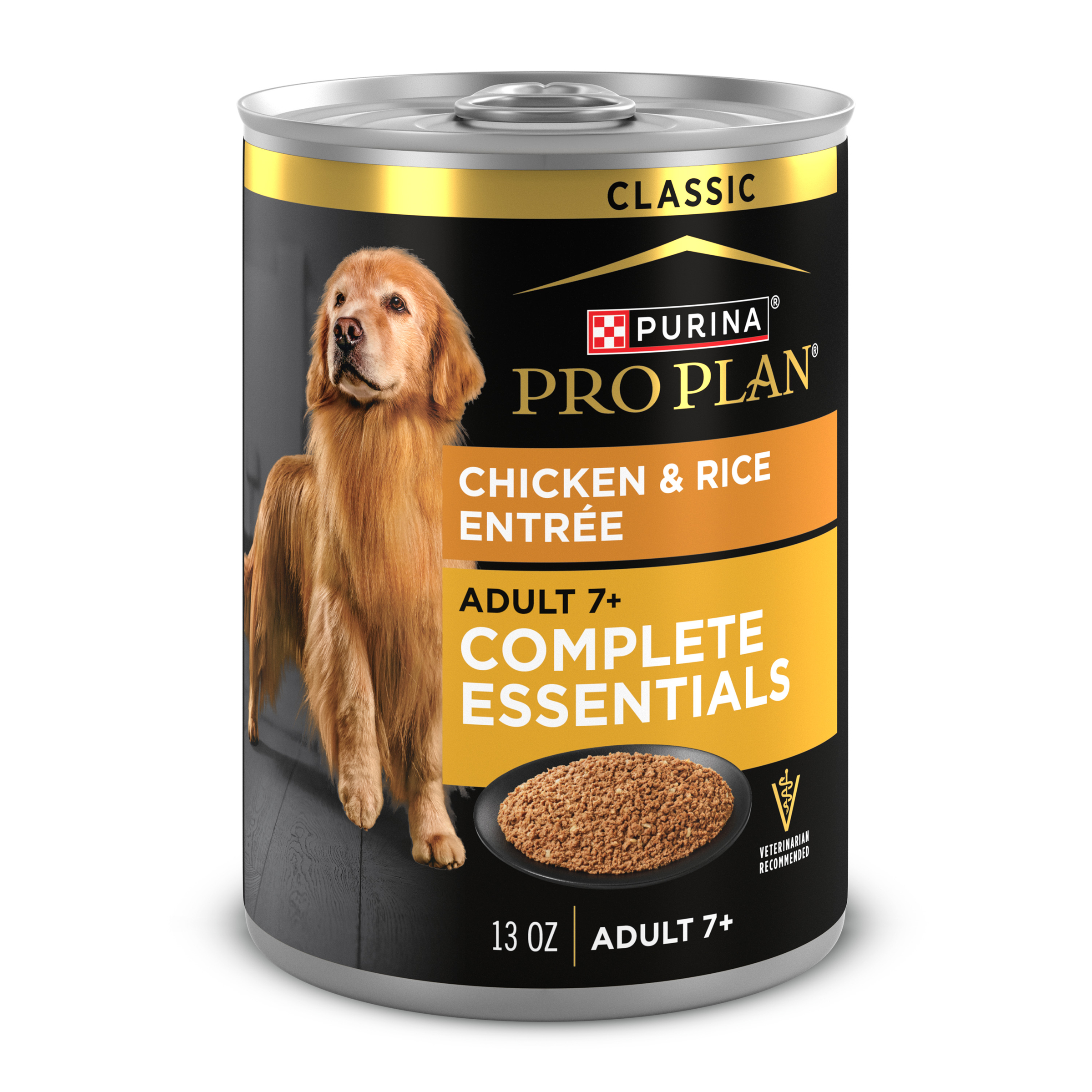 PRO PLAN Adult 7+ Chicken & Rice Entr&eacute;e Wet Dog Food 369 x 12