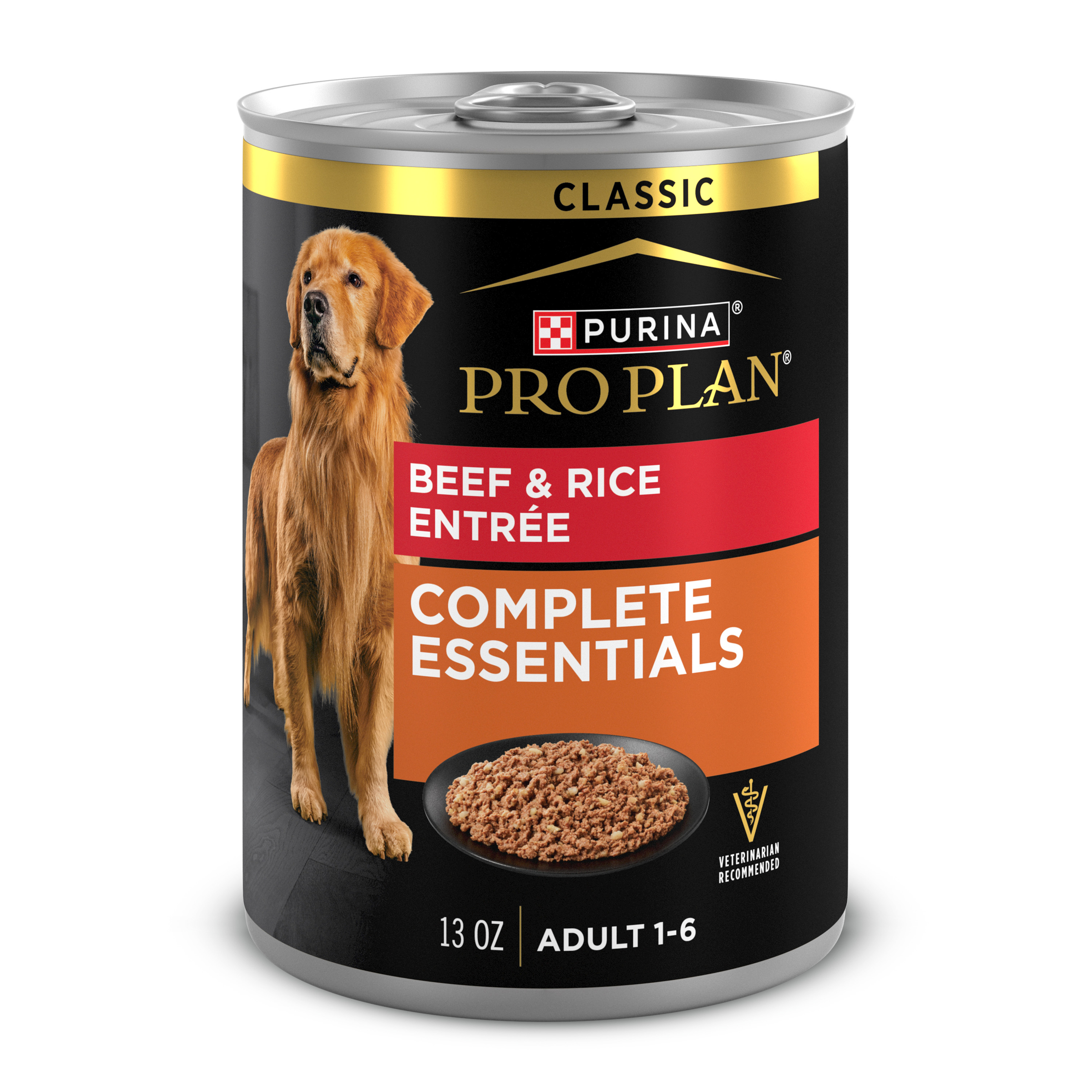 PRO PLAN Adult Beef & Rice Entr&eacute;e Wet Dog Food 369g x 12