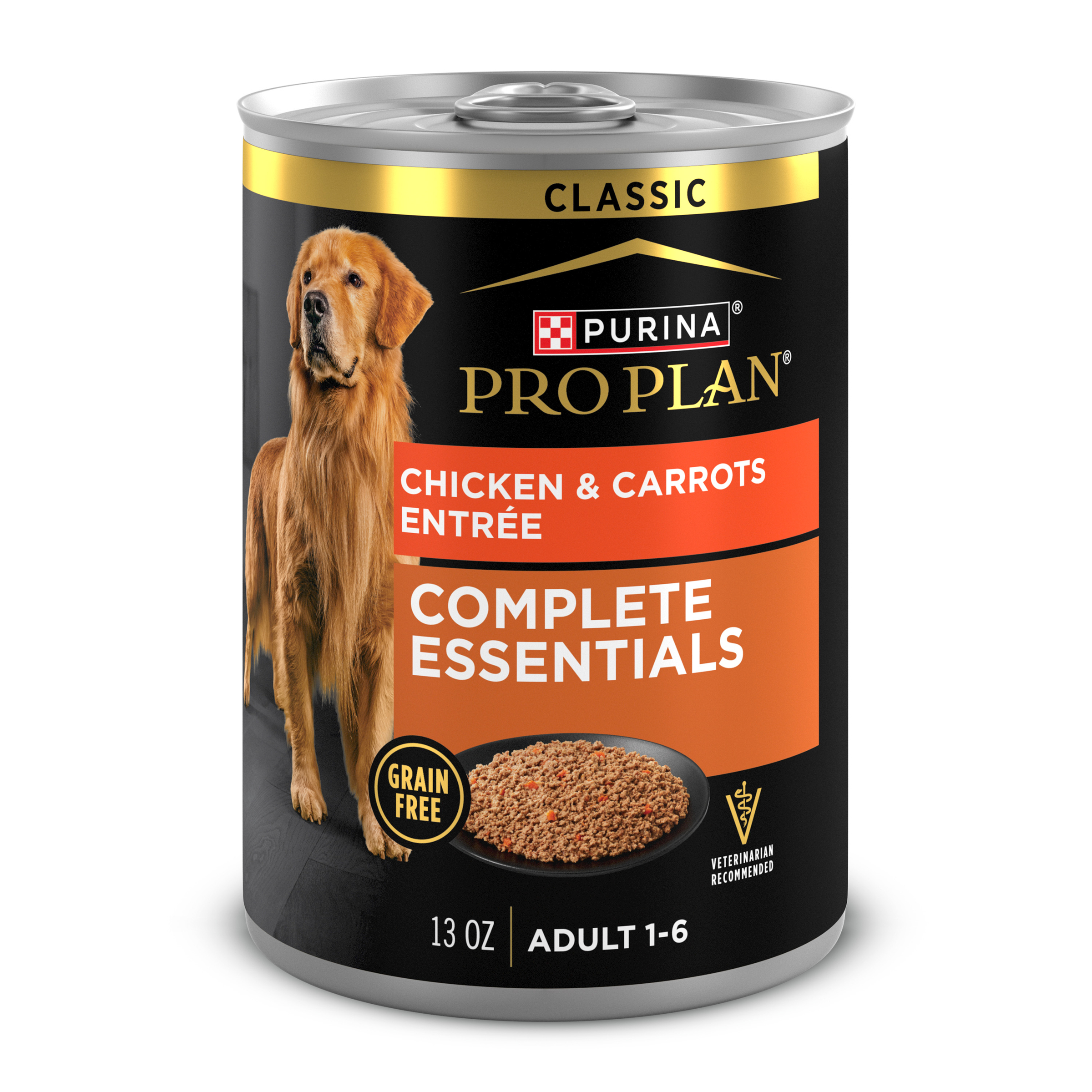 PRO PLAN Adult Chicken & Carrots Entr&eacute;e Wet Dog Food 369g x 12