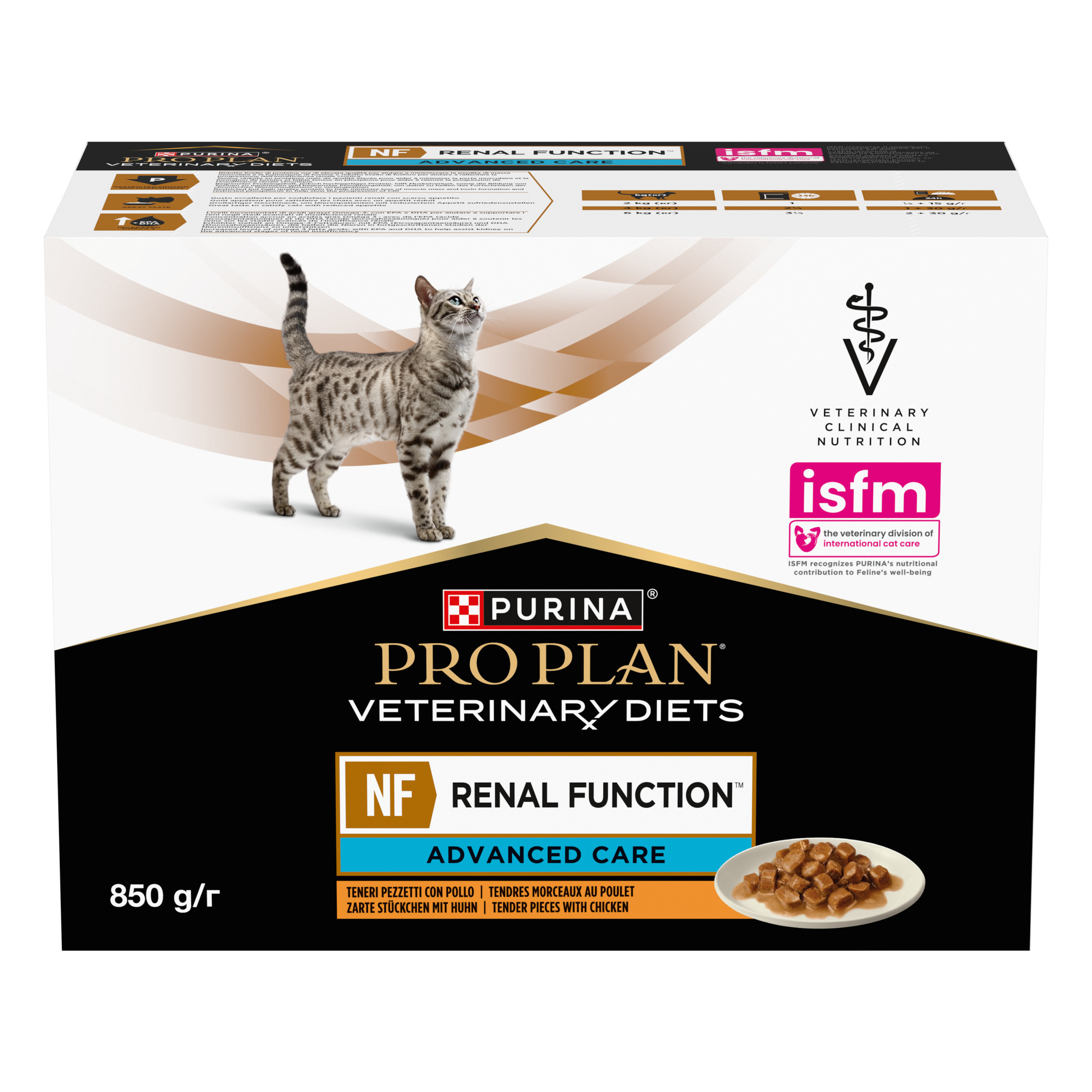 PPVD NF Advance Care Tender Pieces with Chicken Feline Pouches Formula 85g x 10