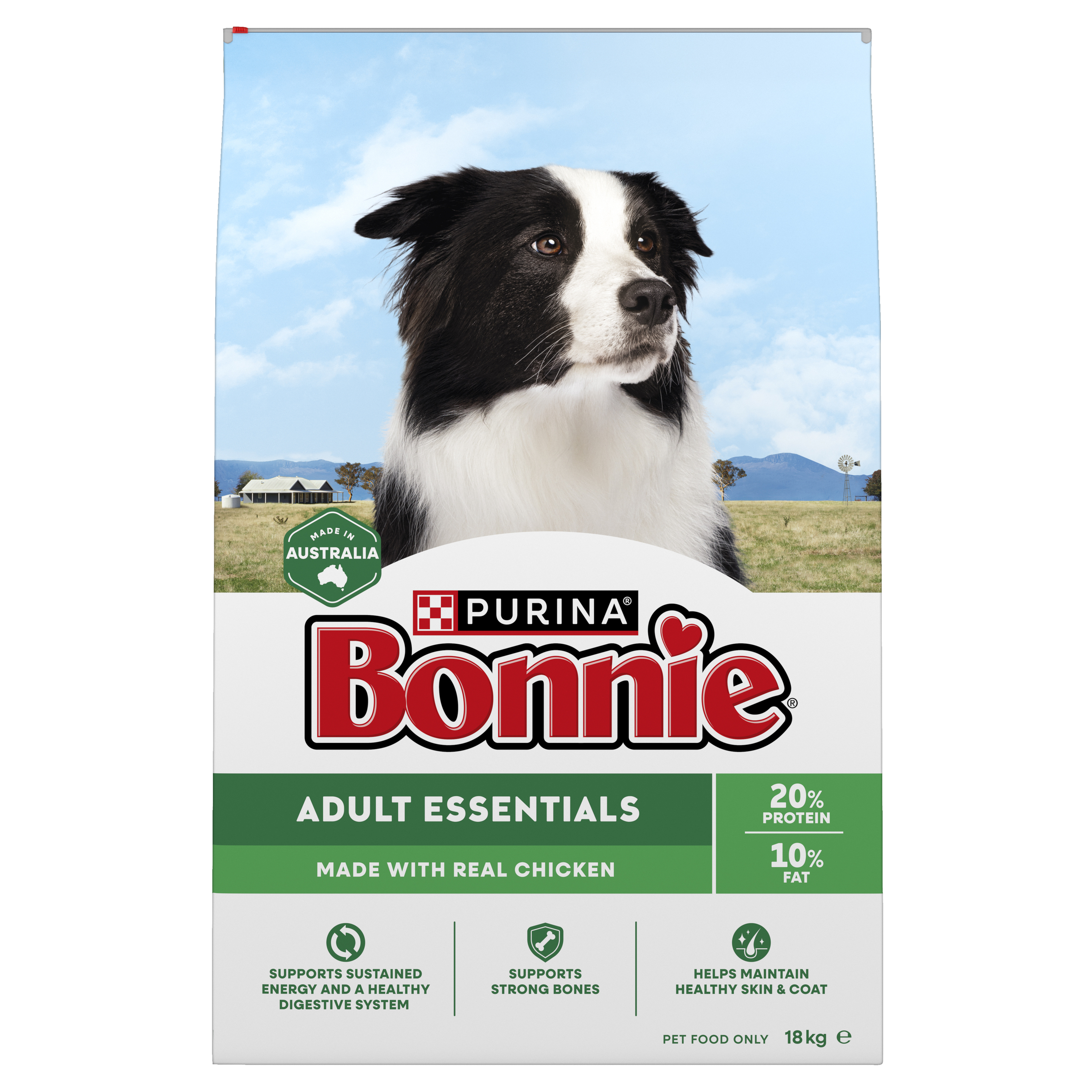 BONNIE Adult Essentials Chicken Dry Dog Food 18kg