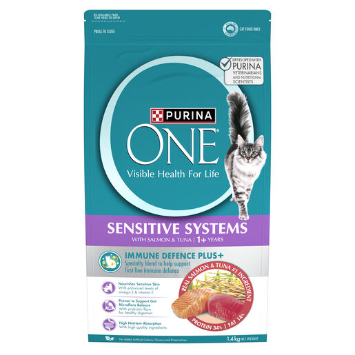 PURINA ONE Adult Sensitive Salmon & Tuna Dry Cat Food
