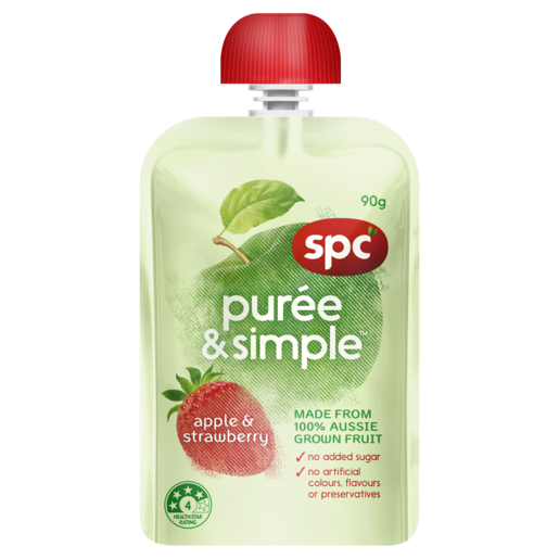 SPC Puree & Simple Apple & Strawberry 90g