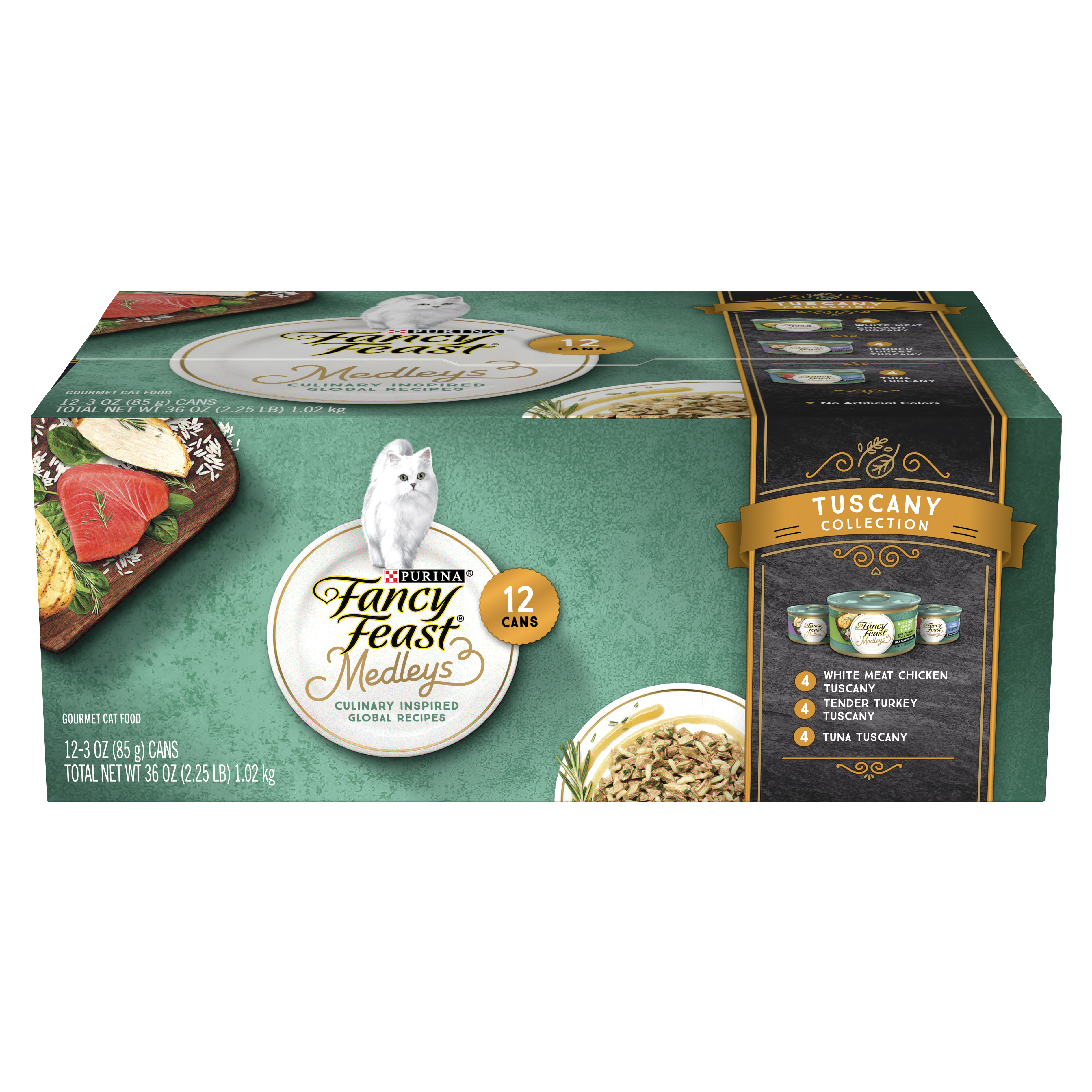 FANCY FEAST Medleys Tuscany Collection Variety Pack 12x85g