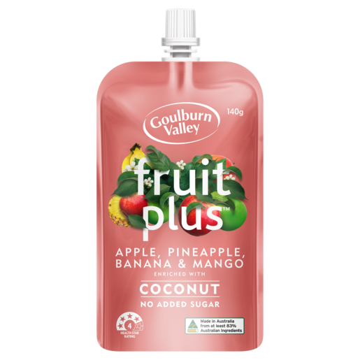 Goulburn Valley Fruit Plus Apple, Pineapple, Banana & Mango 140g