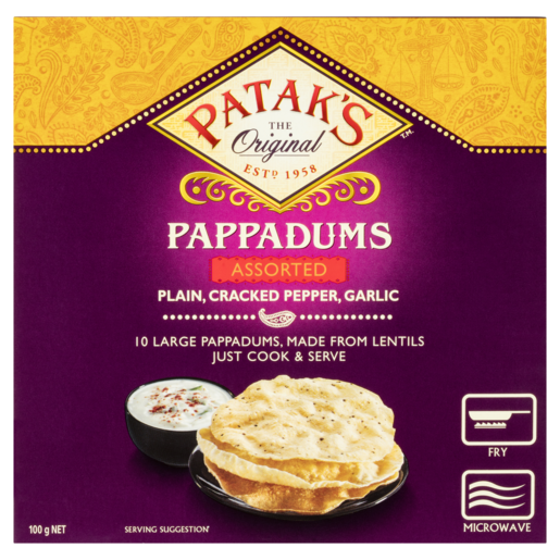 Patak’s Pappadums Assorted 10 Pack