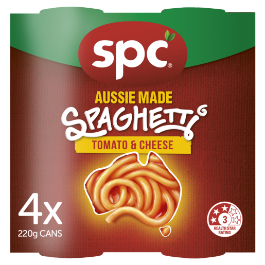 SPC Spaghetti Tomato & Cheese 4 x 220g