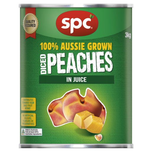 SPC Diced Peaches in Juice 3kg
