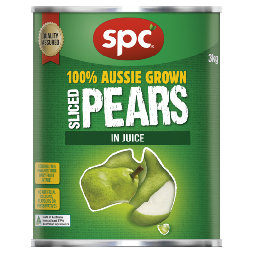 SPC Sliced Pears in Juice 3kg