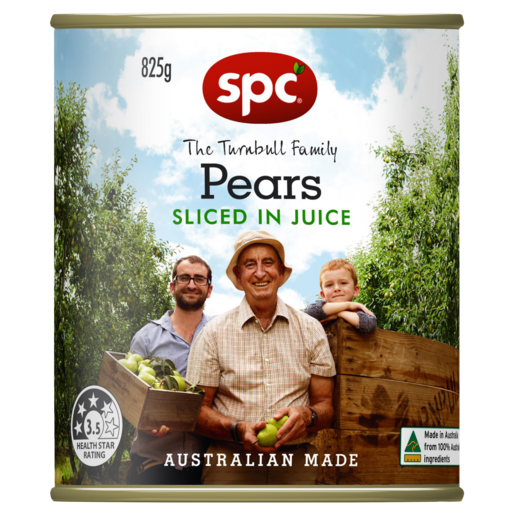 SPC Pears Sliced in Juice 825g