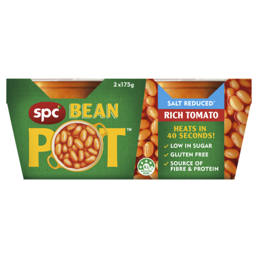 SPC Bean Pot Salt Reduced Rich Tomato 2 x 175g