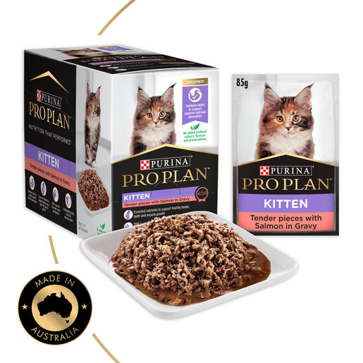 PRO PLAN Kitten Salmon in Gravy Wet Cat Food 85g x 12