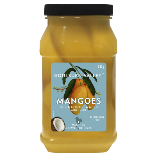 Goulburn Valley Sliced Mangoes in Coconut Water 685g