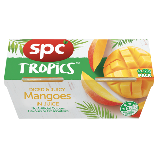 SPC Mango in juice 4 x 120g