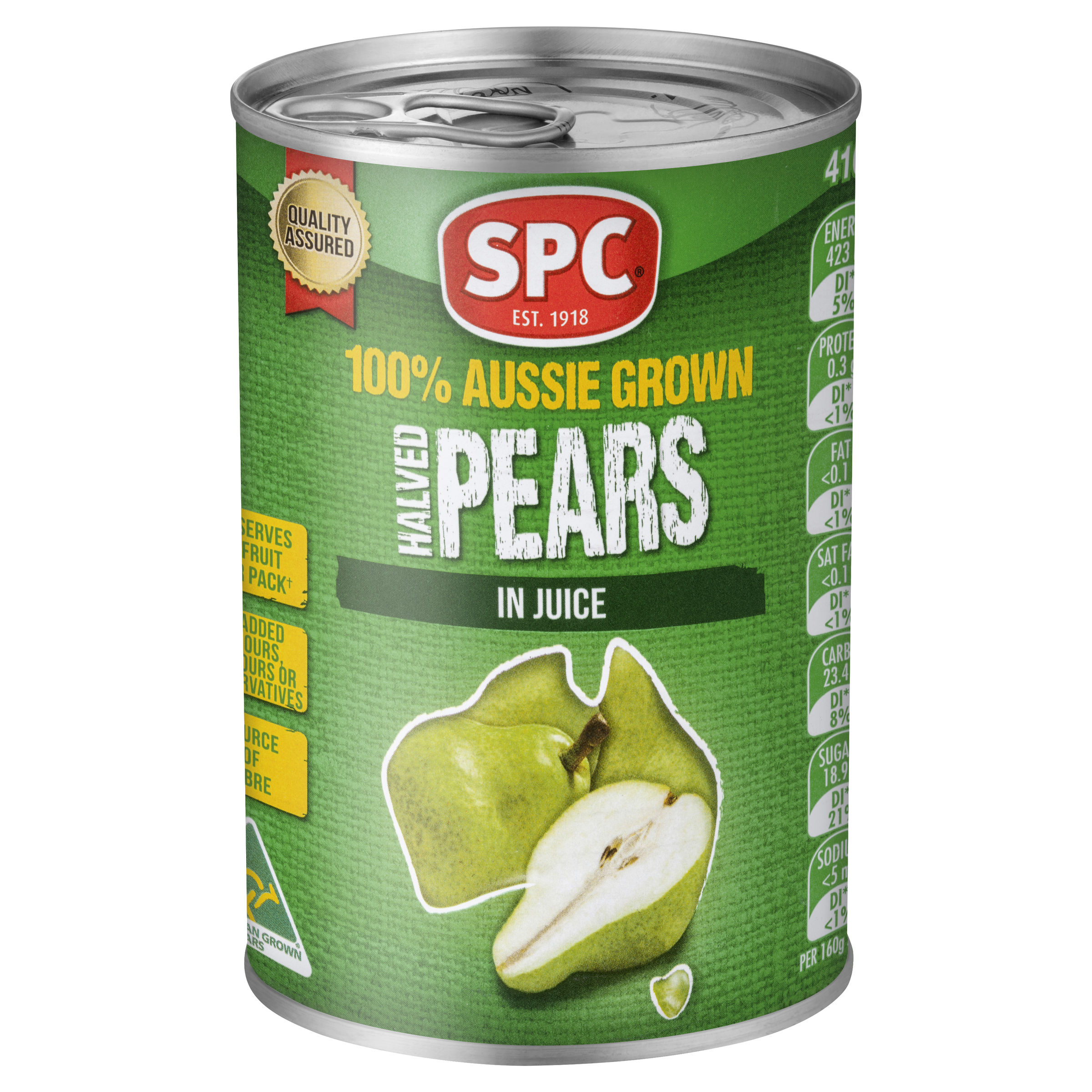 SPC Halved Pears in Juice 410g