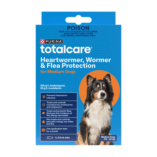 TOTALCARE Heartwormer, Wormer & Flea Protection Medium Dog