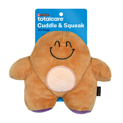 TOTALCARE Cuddle & Squeak Plush Dog Toy