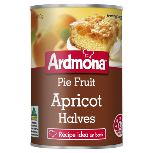 Ardmona Pie Fruit Apricot Halves 410g
