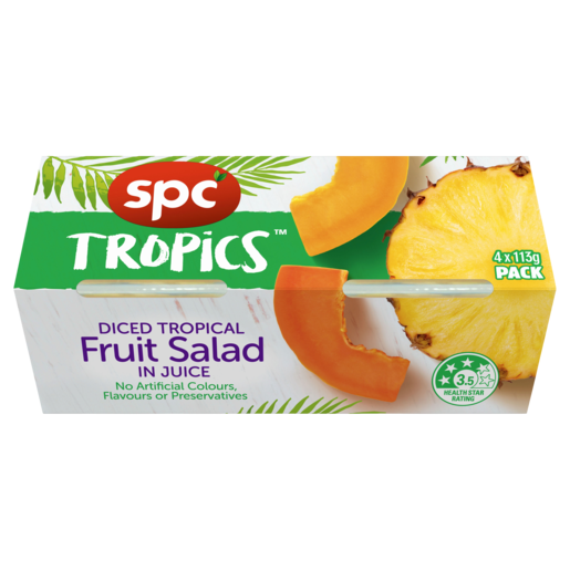 SPC Tropical Fruit Salad in juice 4 x 113g