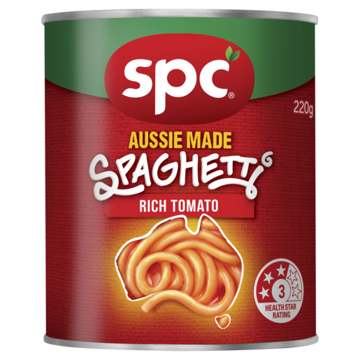 SPC Aussie Made Spaghetti Rich Tomato 220g