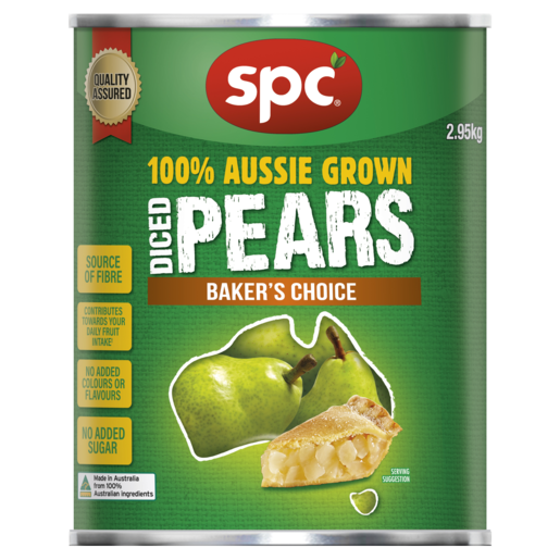 SPC Diced Pears Baker’s Choice 2.95kg