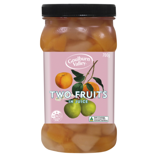 Goulburn Valley Two Fruits in Juice 700g