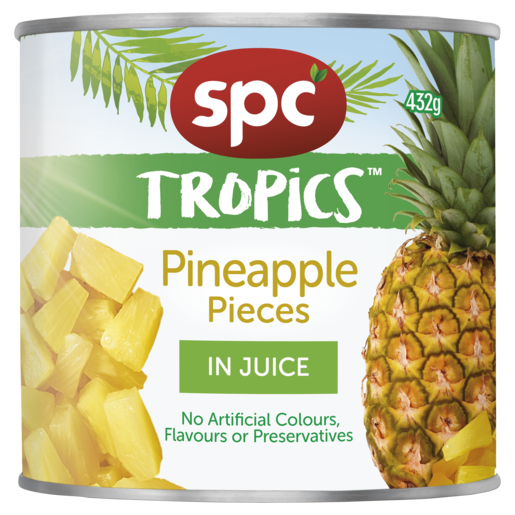 SPC Tropics Pineapple Pieces in Juice 432g
