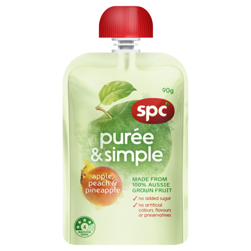 SPC Puree & Simple Apple, Peach & Pineapple 90g