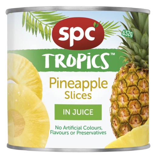SPC Tropics Pineapple Slices in Juice 432g