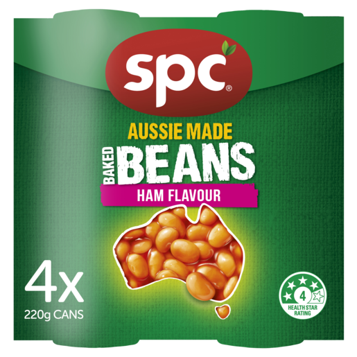 SPC Baked Beans Ham Flavour 4 x 220g