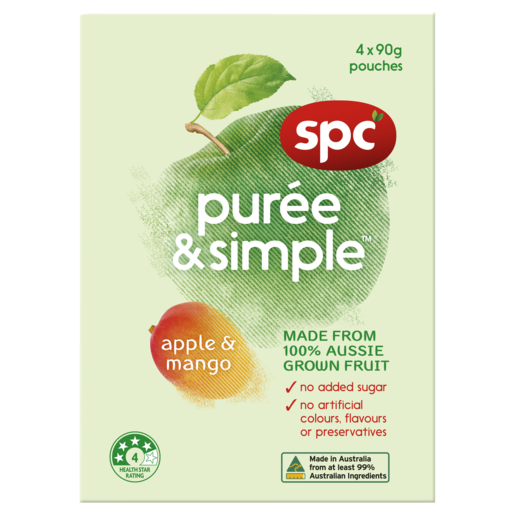 SPC Puree & Simple Apple & Mango 4 x 90g