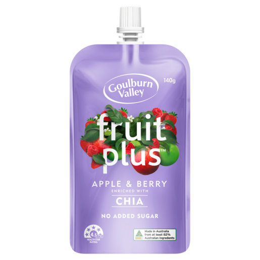 Goulburn Valley Fruit Plus Apple & Berry 140g