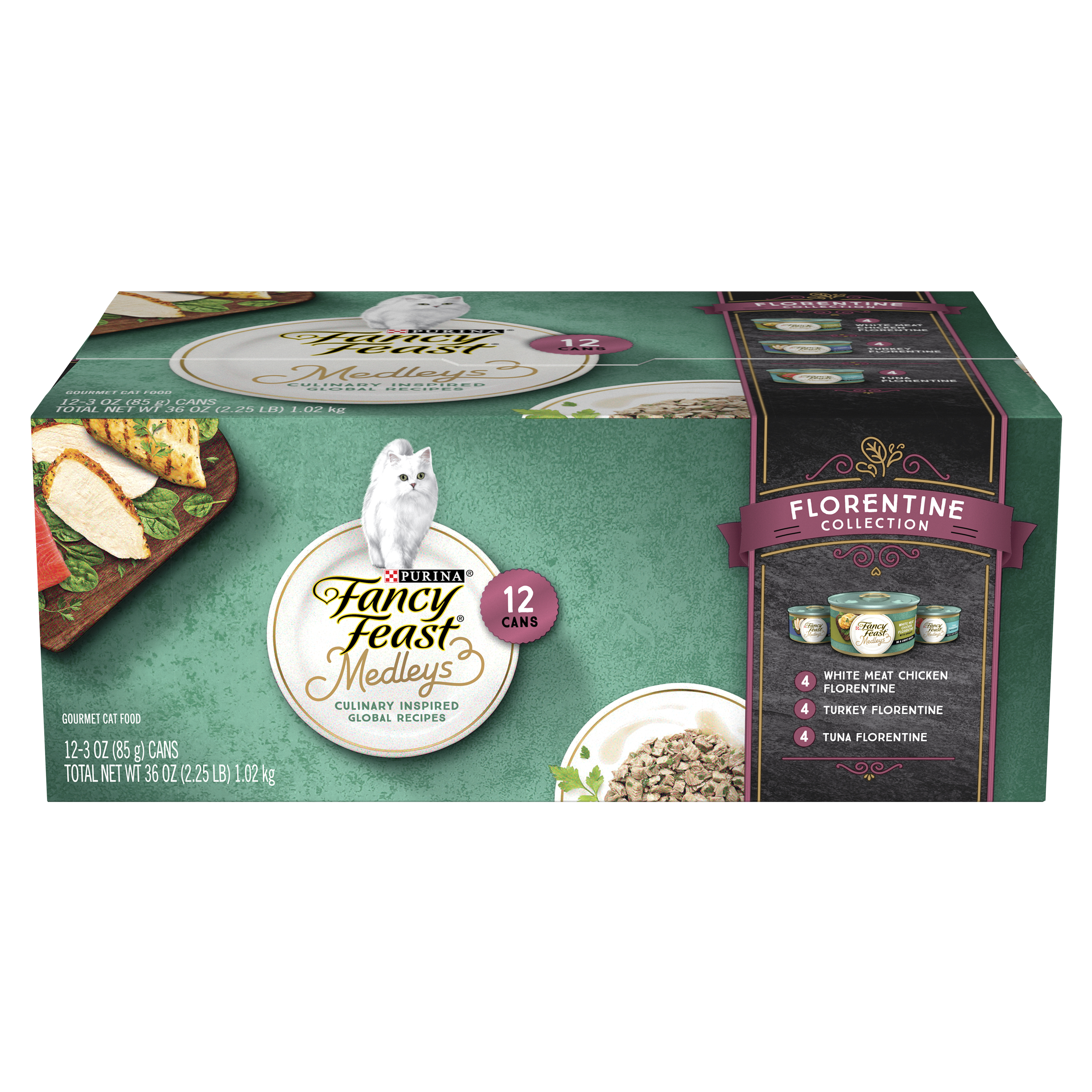 FANCY FEAST Medleys Florentine Collection Variety Pack 12x85g
