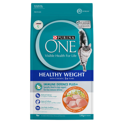 PURINA ONE Adult Healthy Weight Chicken Dry Cat Food Purina