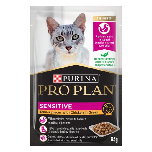 PRO PLAN - Adult Sensitive Chicken in Gravy Wet Cat Food - Purina