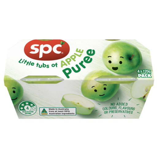 SPC Apple Puree 4 x 120g