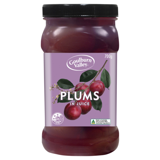 Goulburn Valley Whole Plums in Juice 700g