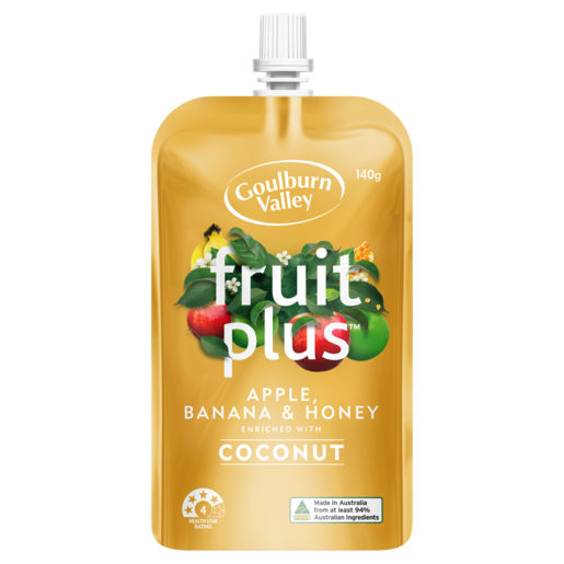 Goulburn Valley Fruit Plus Apple, Banana & Honey 140g