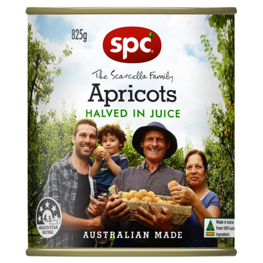 SPC Apricots Halved in Juice 825g