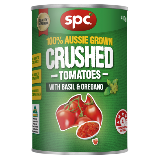 SPC Crushed Tomatoes with Basil & Oregano 410g