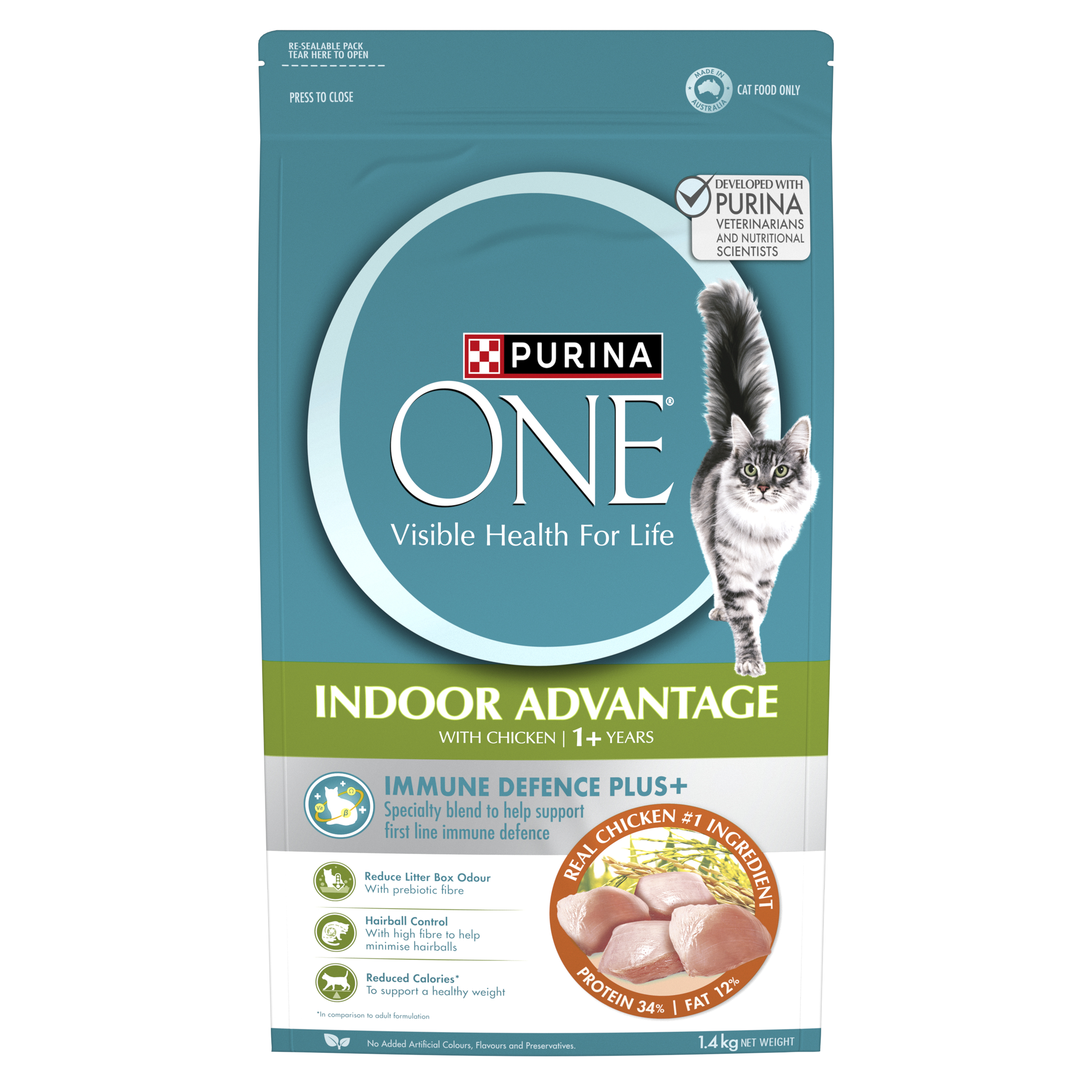 PURINA ONE Adult Indoor Chicken Dry Cat Food